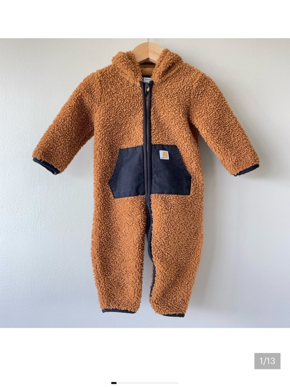 Carhartt Bunting Sleeper 6m onesie bodysuit baby unisex